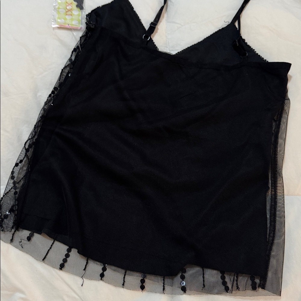 Black Sequin Women's Top - Picture 5 of 5